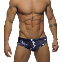 Jessborn calzoncillos de baño para hombre, bañador sexy con textura de rayo europeo y americano, traje de baño para entrenamiento en la playa - details 0