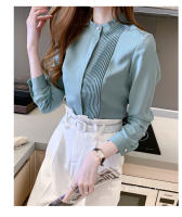 Camisa de mujer Top con botones de gasa Camisa blanca femenina - details 20