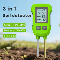Probador de suelo 3 en 1, pantalla LCD, medidor de temperatura de humedad del PH del suelo, Detector de suelo portátil con retroiluminación para plantas de flores y jardín - details 1