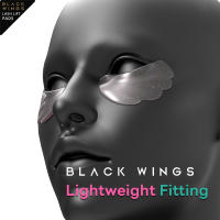 El Q-pop ultra suave presenta parches adhesivos para los ojos en las alas combinados con láminas finas delicadas y brillantes, con un diseño de contorno único. - details 5
