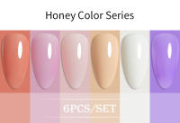 Esmalte de Uñas BOZLIN 6pcs/set 15ml Gel de Color Puro con Luz LED/UV Desvanecimiento de Manicura Sin Borrado Varnishes Lacquers - details 10