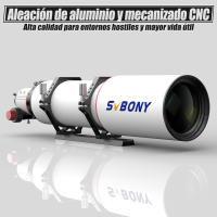 Telescopio Refractor APO Aochromático Triplet SVBONY SV550 122mm F7 FPL51 para Astrofotografía de Cielo Profundo Material de Vidrio ED FPL51 Made in China Magnificación 224X - details 5