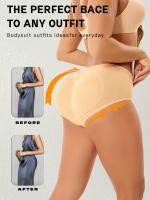 Bragas de mujer de elasticidad media, sin costuras, transpirables, lavables a máquina, cómodas, adecuadas para ropa informal, ropa interior de tallas grandes, diseño sin costuras, tejidos de gran elasticidad - details 5