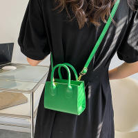 Mini bolso de mano de cuero PU para mujer, bandolera de hombro de Color sólido, bolso de compras con asa para teléfono, nueva moda - details 5