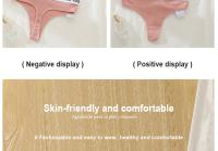 Bragas suaves de Cinco Colores para mujer, Ropa Interior de Algodón sin Costura, Sujetador Sexy con Espalda en T - details 4