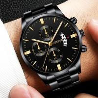 Reloj para hombre Reloj de cuarzo militar con tres ojos - details 0