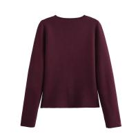 Autumn Women Asymmetrical Knit Cardigan Long Sleeve V Neck With Button Slim Knitwear Chic Lady Outfits - details 1