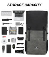 Mochila de gran capacidad para hombre, bolsa de viaje para ordenador portátil, bolsa de hombro, equipaje, cubierta enrollable, novedad - details 4
