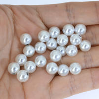 Bolas de repuesto de perlas de imitación para joyería corporal, accesorio de repuesto para piercing, barra de barra, labret, 14g, 16g, 3-6mm, 10 piezas - details 1