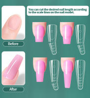 Moldes Nailpop French Nail de doble forma para extensiones de gel polivinílico, 15 tamaños con marcas de números grandes para manicura francesa, 150 unidades/caja - details 3