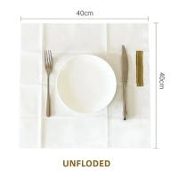 Servilletas de tacto de lino con línea dorada, 50 Uds., con bolsillo para cubiertos incorporado, toallas de papel desechables predobladas para invitados para fiesta de boda - details 6