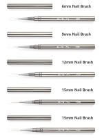 Brocha de Línea de Uñas KADS con Pluma de Caver Herramienta de Manicura para Decoración DIY Dibujo de Flores Rayas Patrón de Metal - details 6