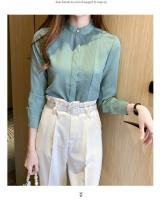 Camisa de mujer Top con botones de gasa Camisa blanca femenina - details 24