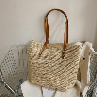 Bolso cuadrado de paja para playa, tejida a mano bandolera, rafia, ratán, compras, viaje, informal, bohemio, Verano - details 2