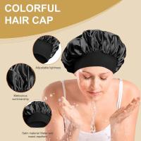 Gorro de dormir de satén elástico unisex Boneta de cuidado del cabello para la noche - details 3