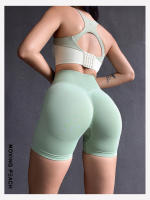Movimiento de mujeres Yoga sin pantalones cortos de cintura alta Pantalones de deporte Fitness gran elasticidad transpirables cortos APJ - details 5