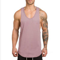Muscleguys Cotton Gym Clothing Fitness Mens Stringer Tank Top Bodybuilding Sleeveless Shirt Muscle Vest Workout Singlets Tanktop - details 11