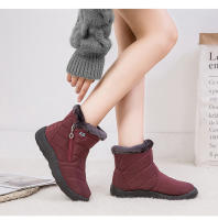 Botas de nieve impermeables para Mujer, botines ligeros informales, cálidos, color negro, Invierno - details 4
