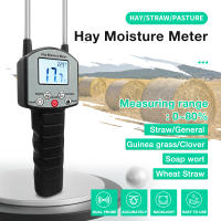 Medidor de humedad de heno portátil, pantalla retroiluminada, probador de humedad de pasto de paja de heno, higrómetro Digital de 0-80% para pasto de paja - details 0