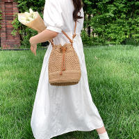 Bolso de Verano para Mujeres Bolso de Hombro de Paja Bolsa Top Mate de Ratán Bolso de Mano Casual de Raffia Crochet Bolso de Playa - details 5