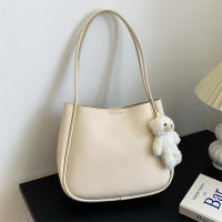 Bolsos de hombro de cuero PU para mujer, bolsos de Color puro, bolsos casuales pequeños con asa superior, bolso de hombro para mujer - details 15
