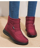 Women Boots 2021 New Winter Shoes For Women Snow Boots Low Heels Botas Mujer Keep Warm Waterproof Ankle Boots Winter Botte Femme - details 1