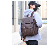 Nuevas mochilas con hebilla de cinturón, bolsos casuales retro británicos, mochilas de cuero PU suave, bolsos de viaje de gran capacidad para salir, mochilas escolares unisex para estudiantes - details 15