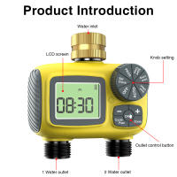 Temporizador de agua de riego de 2 salidas, sistema de riego automático de jardín, controlador de riego programable, retardo de lluvia, aspersión al aire libre - details 10
