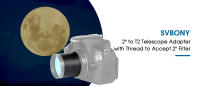 Adaptador de Montura SVBONY para Cámara de Espejo de Telescopio T2 a T2.5 con Hilo M42*0.75 para Aceptar Filtro de 2 Pulgadas - details 0