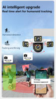 Cámara de Seguridad WiFi de Tres Pantallas Visión Nocturna Infrarroja Seguimiento Automático - details 8