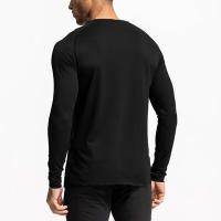 Camisetas Casuales de Moda para Hombres en Otoño Cuello Redondo, Manga Larga, Compressión Deportiva y Fitness - details 4