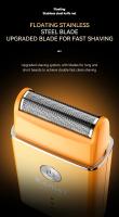 Kemei-Afeitadora de lámina única para hombre, afeitadora inalámbrica potente con USB-C, tamaño Mini, para viaje, profesional, portátil, recortadora de barba - details 2