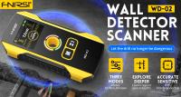 Detector de metales WD-02, Detector de pared multifuncional con orificio de posicionamiento, Cable vivo de CA, barras de refuerzo, vigas de madera, tubos de Metal - details 0