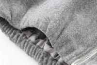 Autumn Women Crop Soft Bomber Jacket Coat Vintage Lantern Sleeve O Neck With Zipper Casual Loose Outerwear Lady Outfits - details 7