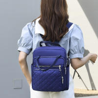 Mochila Oxford impermeable para mujer, bolso de hombro de viaje, Mochila escolar para chicas adolescentes, Color sólido - details 11