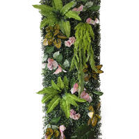 Decoración de Césped Verde Artificial Panel de Pared de Planta Simulada de 40*120CM - details 3