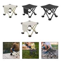 Folding Camping Stool Compact Lightweight Sturdy Small Foldable Chair Foot Rest Stool for Fishing Travel Walking Hiking Outdoor