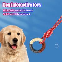 Anillo de juguete interactivo para entrenamiento de mascotas, anillo con púas, Limpieza de dientes de perro, suministros para mascotas, molienda de dientes de perro, juguetes duraderos, 1 ud. - details 0