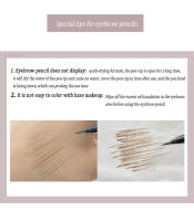 Lápiz de Cejas de Dos Punas Impermeable Punta Fina para Tatuaje de Cejas Duradero - details 9