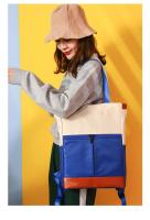 Mochila impermeable para ordenador portátil, de gran capacidad bolso de hombro, bolso de viaje portátil para mujer, Color de contraste - details 11
