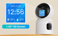 ZOSI Cámara Vigilancia WiFi Interior con Doble Lente y 1,44'' Monitor 2,4G/5G WiFi Lente Pan y Tilt + Lente Fija Seguimiento de Persona Videollamada con Gesto C528 - details 3