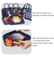Juguetes Montessori para bebé, tablero ocupado, hebilla de bebé, botón de cremallera, herramienta de entrenamiento con cordones, Juego de desarrollo sensorial para niños pequeños - details 15