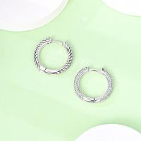 Gran oferta 2025 pendientes de aro con circonita brillante estrella luna sol pendientes redondos circulares de plata 925 para mujer joyería de compromiso de boda - details 18