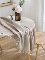 Mantel de Lineno para Mesa Redonda Ideal para Café, Té, Recepción, Fiesta - details 8
