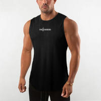 New Arrival Quick-drying Summer Men's Printed Basketball Bodybuilding Fitness Breathable Gyms Sports O-neck Tank Top - details 2