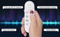Mando a distancia de repuesto por voz, Compatible con Google Chromecast 4K Snow Smart TV Streaming Stick - details 2