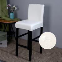 Funda impermeable para silla de Bar de PU con respaldo, fundas para sillas de comedor, muebles extraíbles, funda para asiento de silla alta, parte inferior elástica - details 17