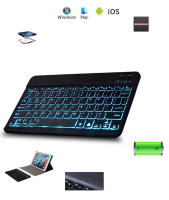 Teclado LED retroiluminado con ratón, teclado inalámbrico para teléfono, PC, tableta, iPad, Xiaomi, Samsung, Huawei, Español - details 2