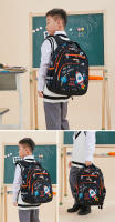 Mochilas escolares para adolescentes, niñas y niños, mochila escolar con estampado de dibujos animados, resistente al agua, de anime - details 15