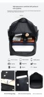 Nuevas mochilas con hebilla de cinturón, bolsos casuales retro británicos, mochilas de cuero PU suave, bolsos de viaje de gran capacidad para salir, mochilas escolares unisex para estudiantes - details 5